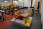 Verkaufsstudio mit Blick in den Klassenraum